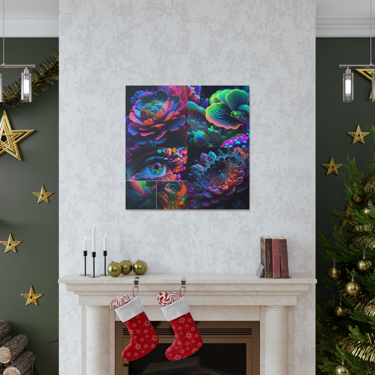 Canvas Gallery Wraps Neon Florescent Glow