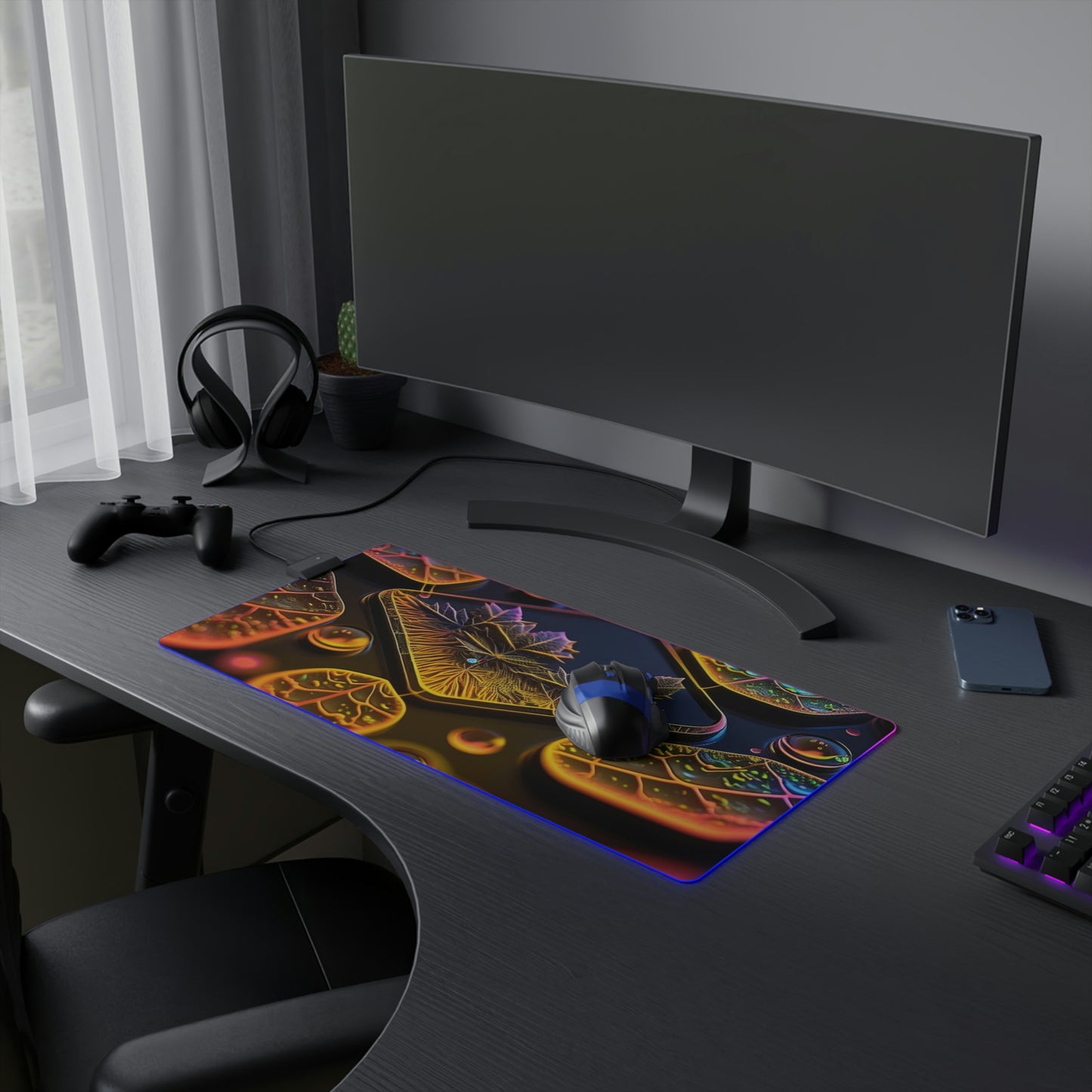 LED Gaming Mouse Pad Macro Florescent 4