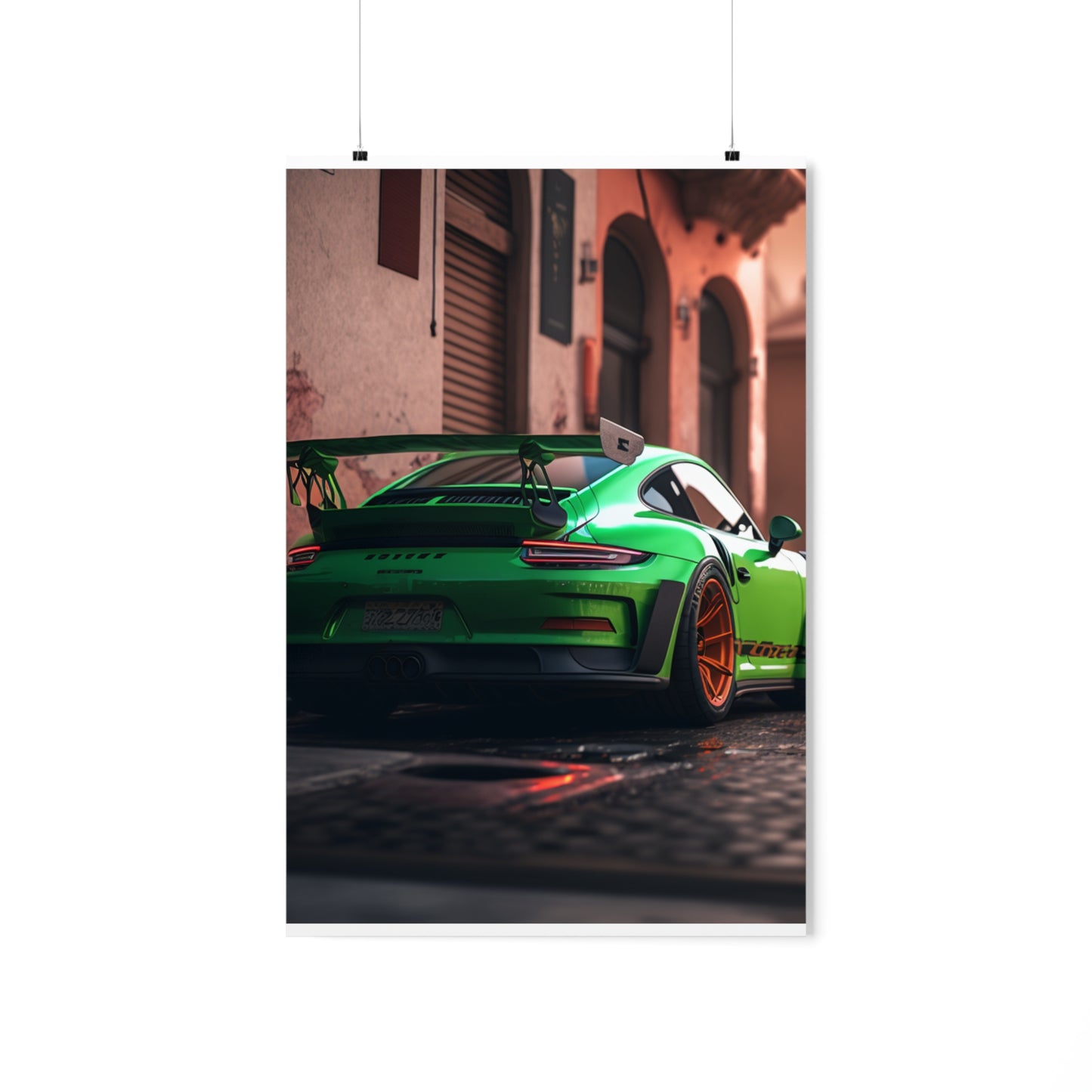 Premium Matte Vertical Posters porsche 911 gt3 1