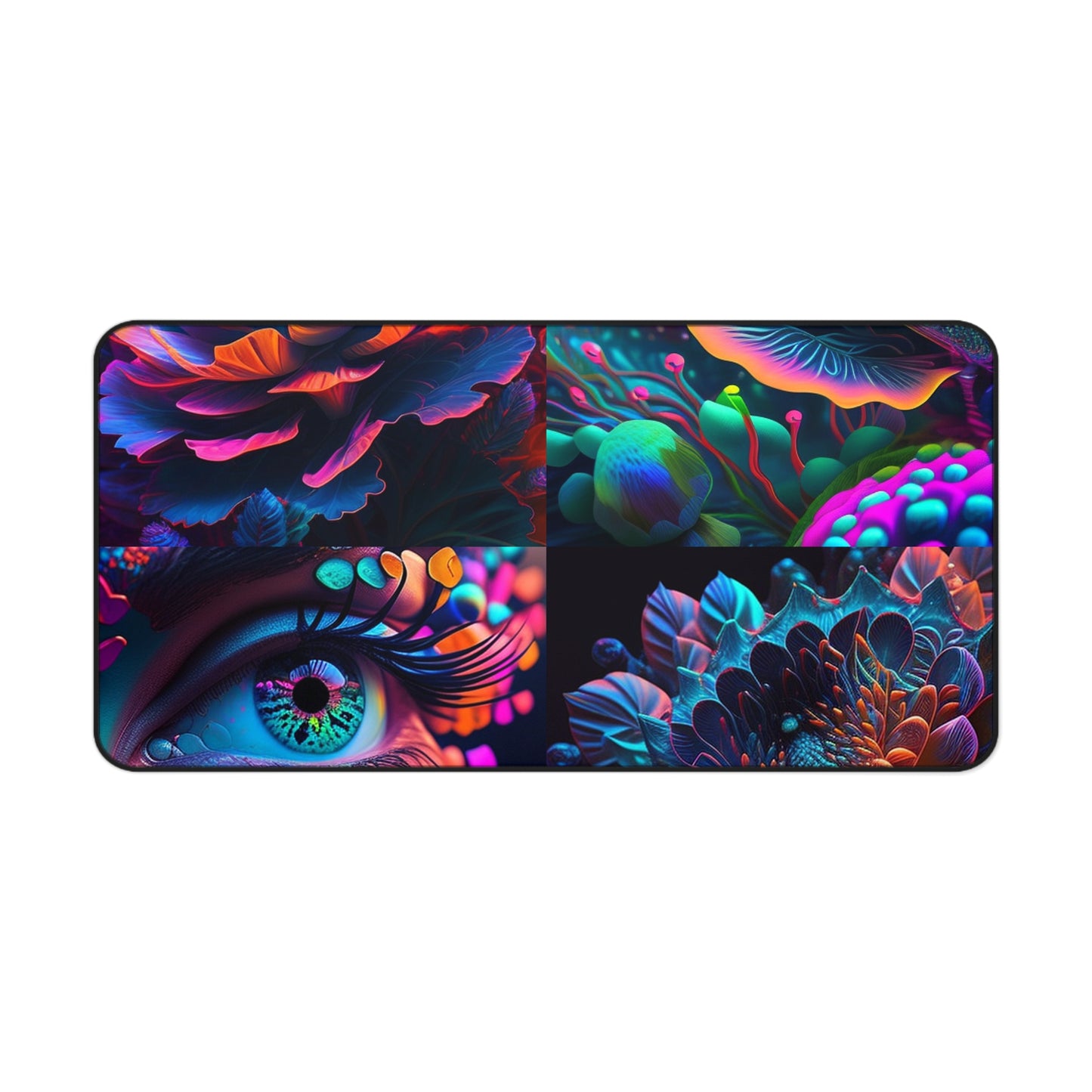 Desk Mat Neon Florescent Glow