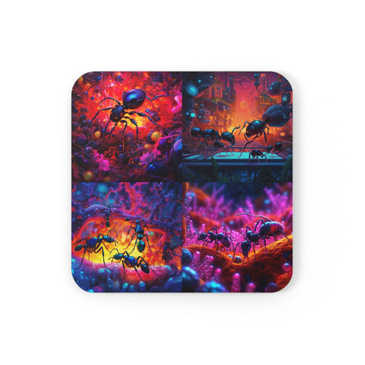 Cork Back Coaster Ants Home 5