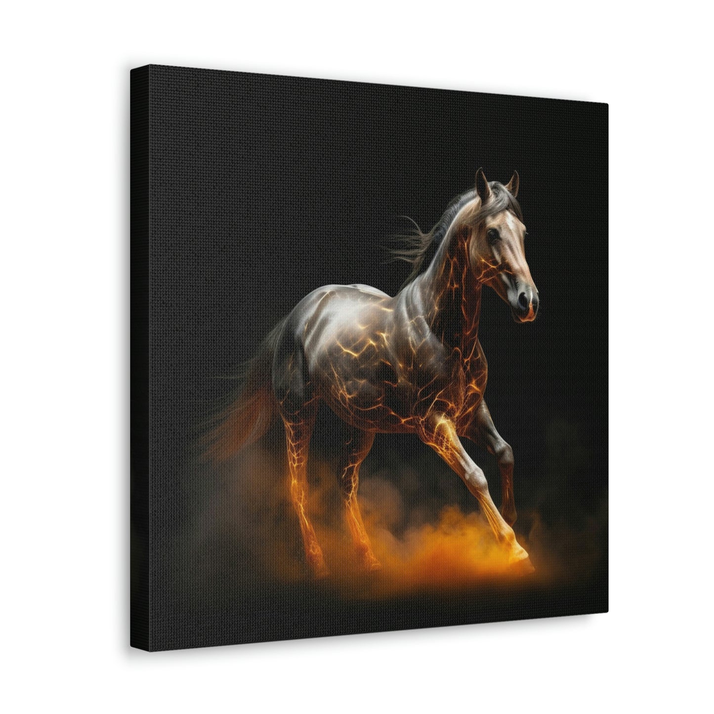Canvas Gallery Wraps Horses smoke 2