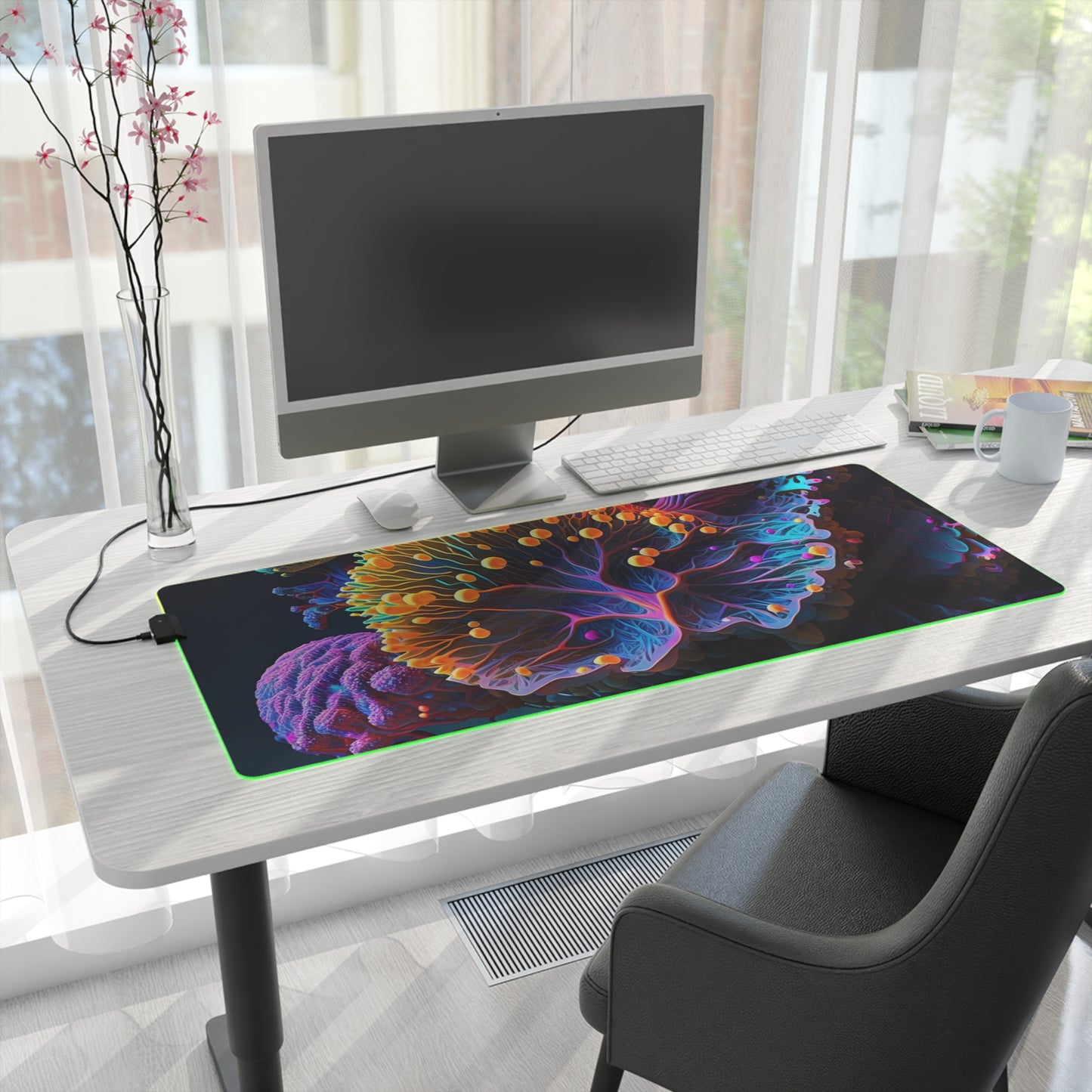 LED Gaming Mouse Pad Ocean Life Macro 1