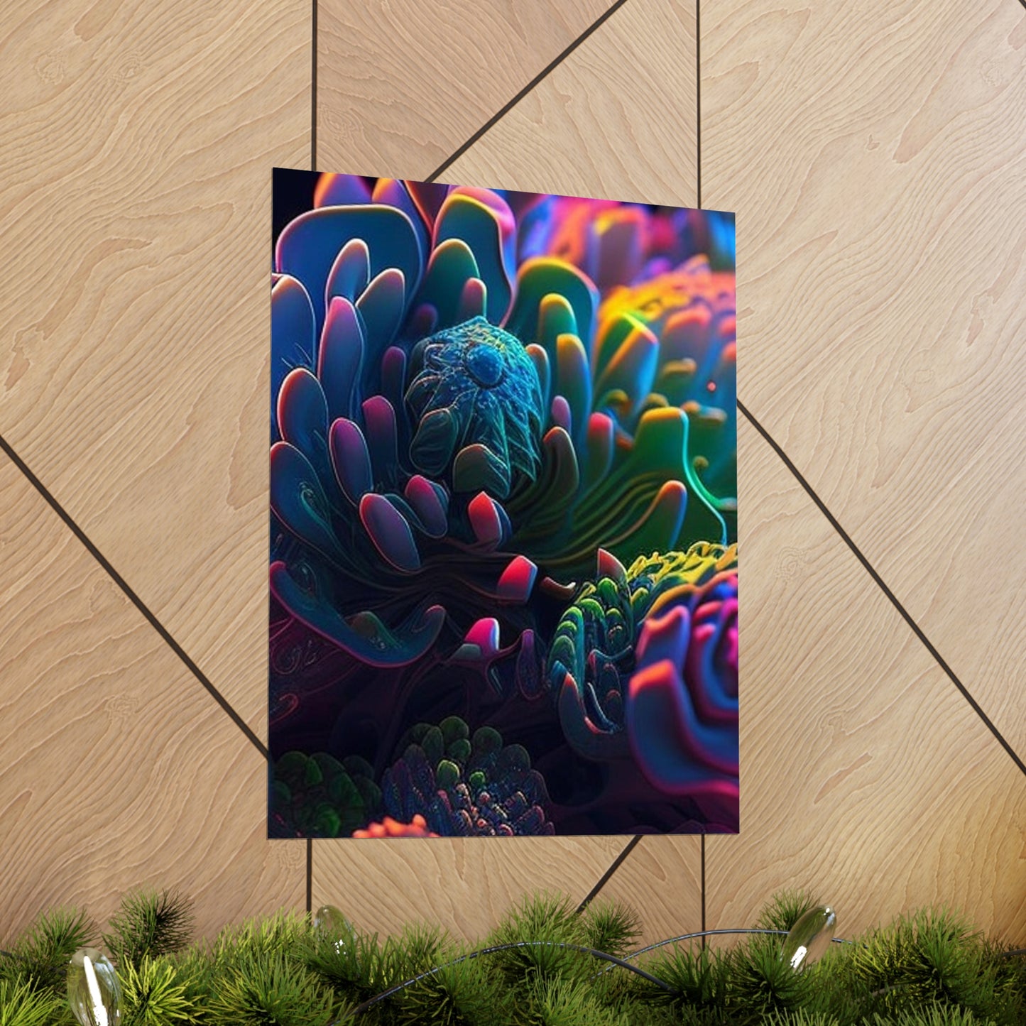 Premium Matte Vertical Posters Ocean Life Macro 4