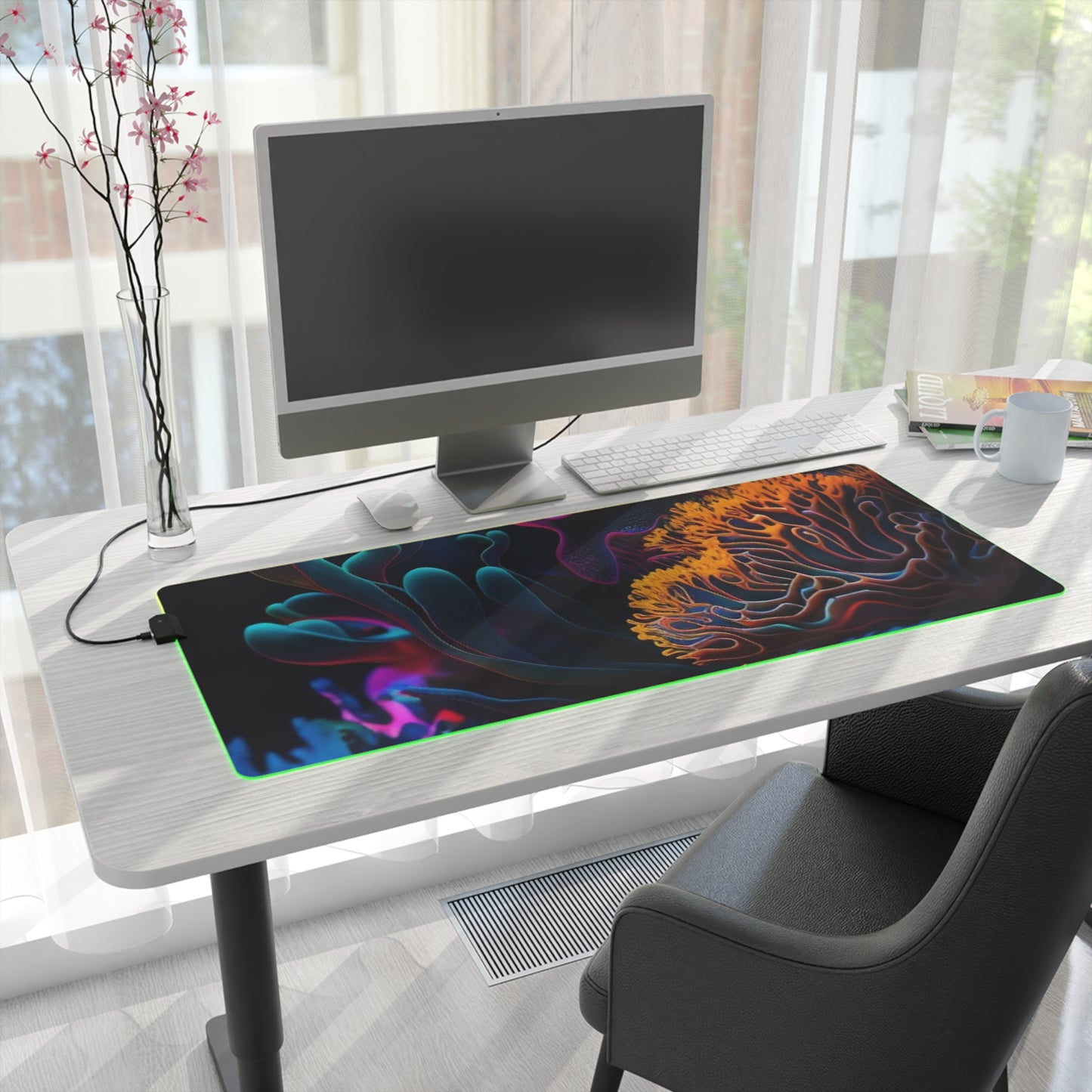 LED Gaming Mouse Pad Macro Coral Reef 2