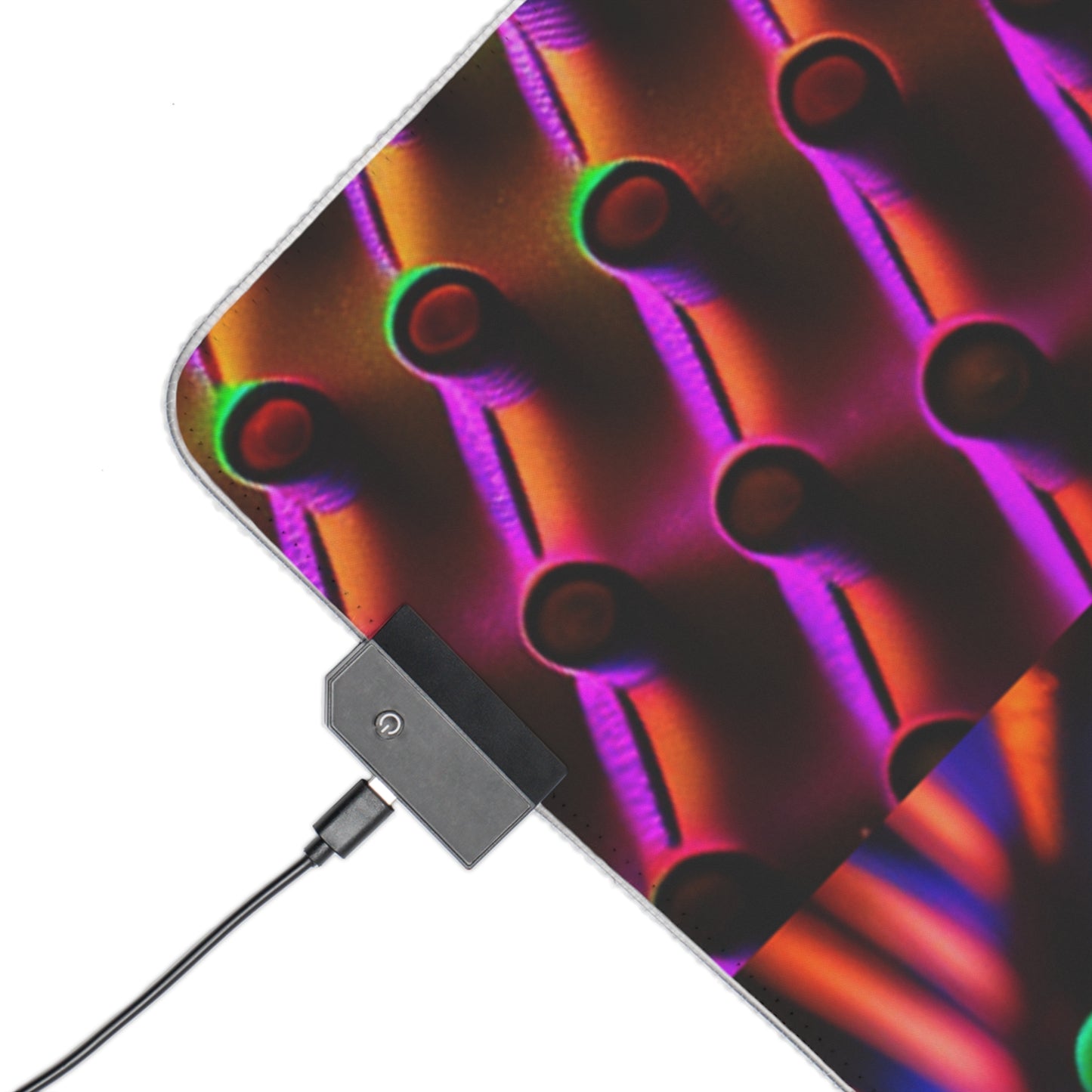 LED Gaming Mouse Pad Macro Cactus neon square