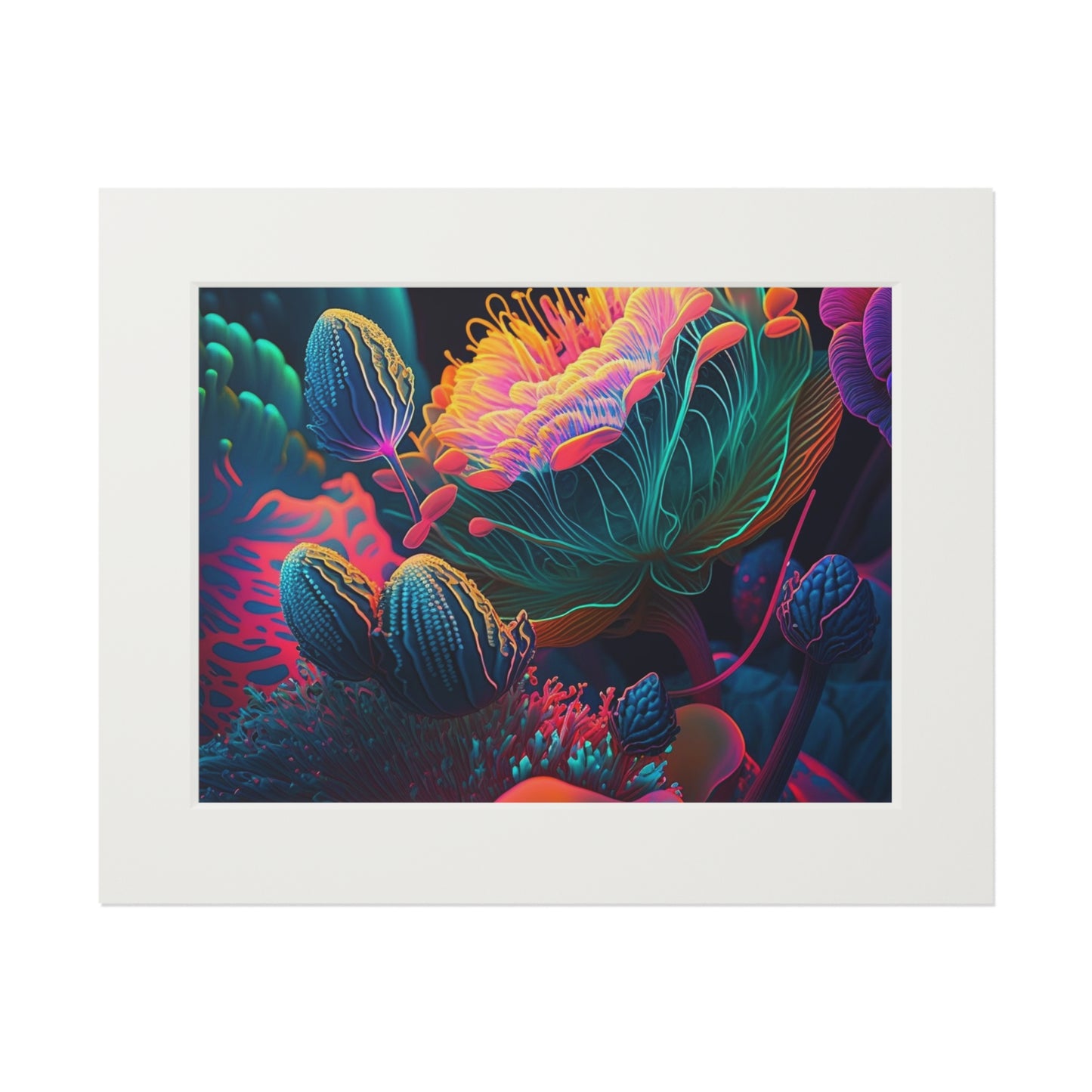 Fine Art Prints (Passepartout Paper Frame) Macro Sea Life 1