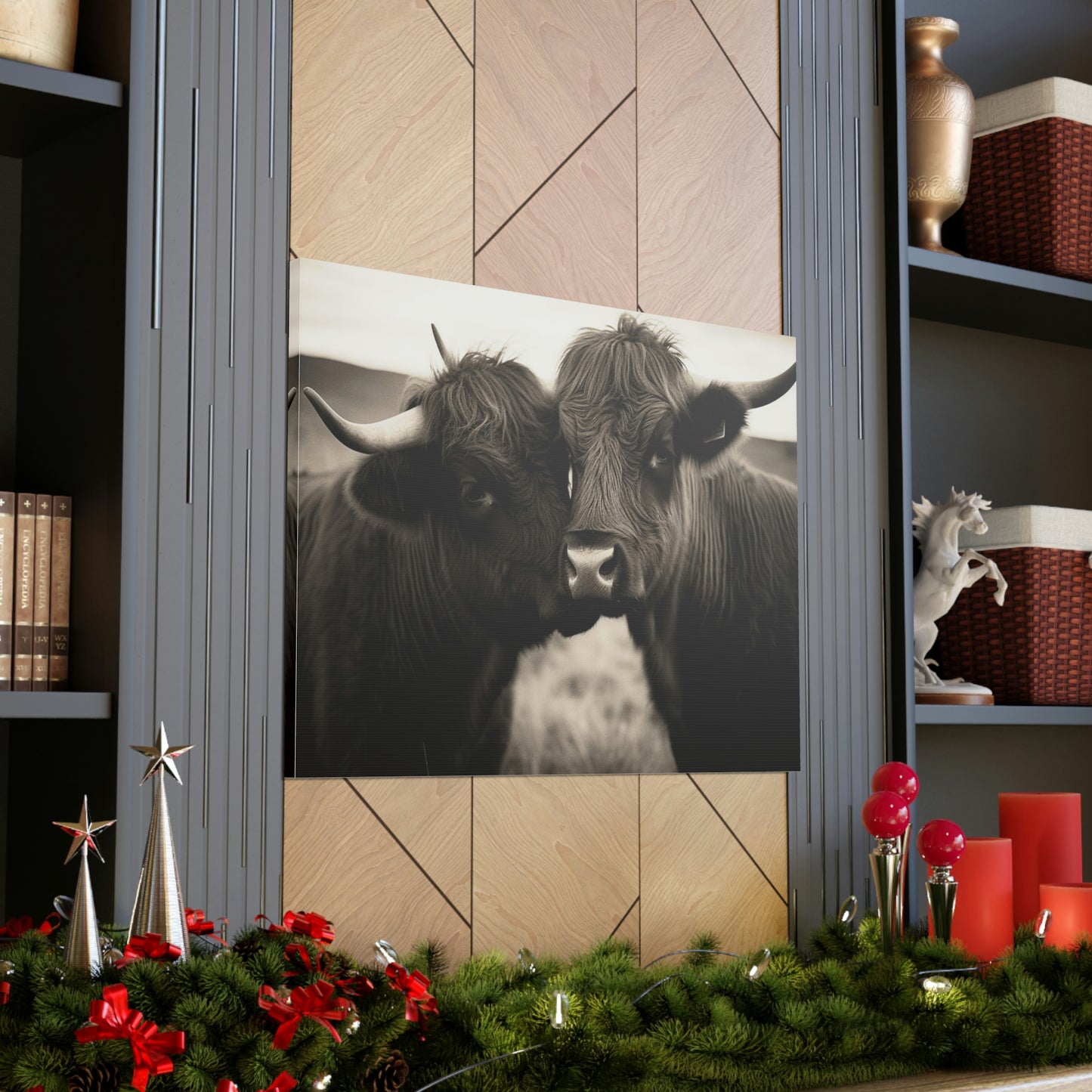 Canvas Gallery Wraps Cow Love 4