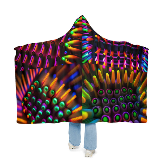 Snuggle Blanket Macro Cactus neon square