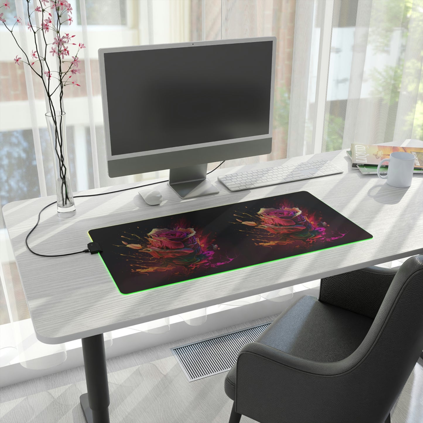LED Gaming Mouse Pad Florescent Explosion 3