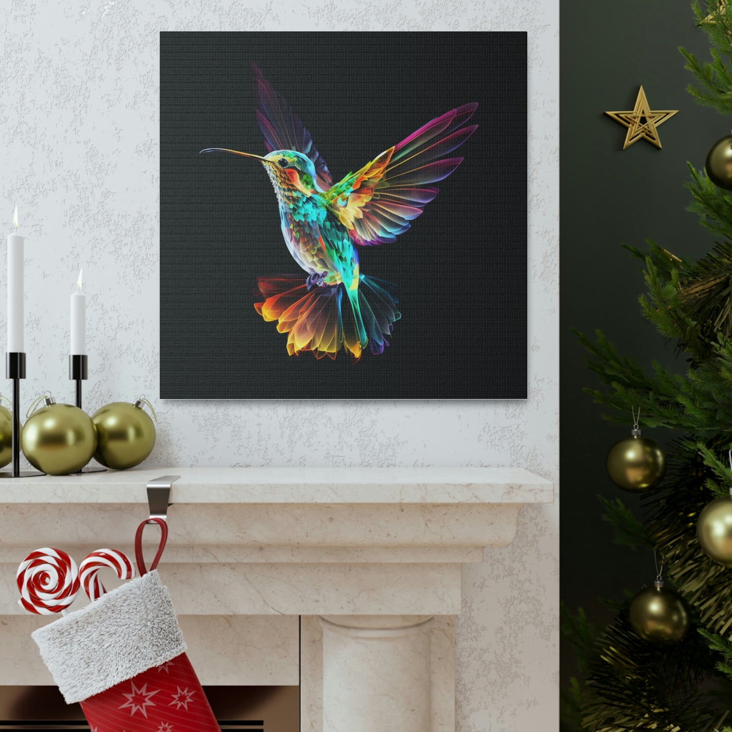 Hummingbird florescent glow