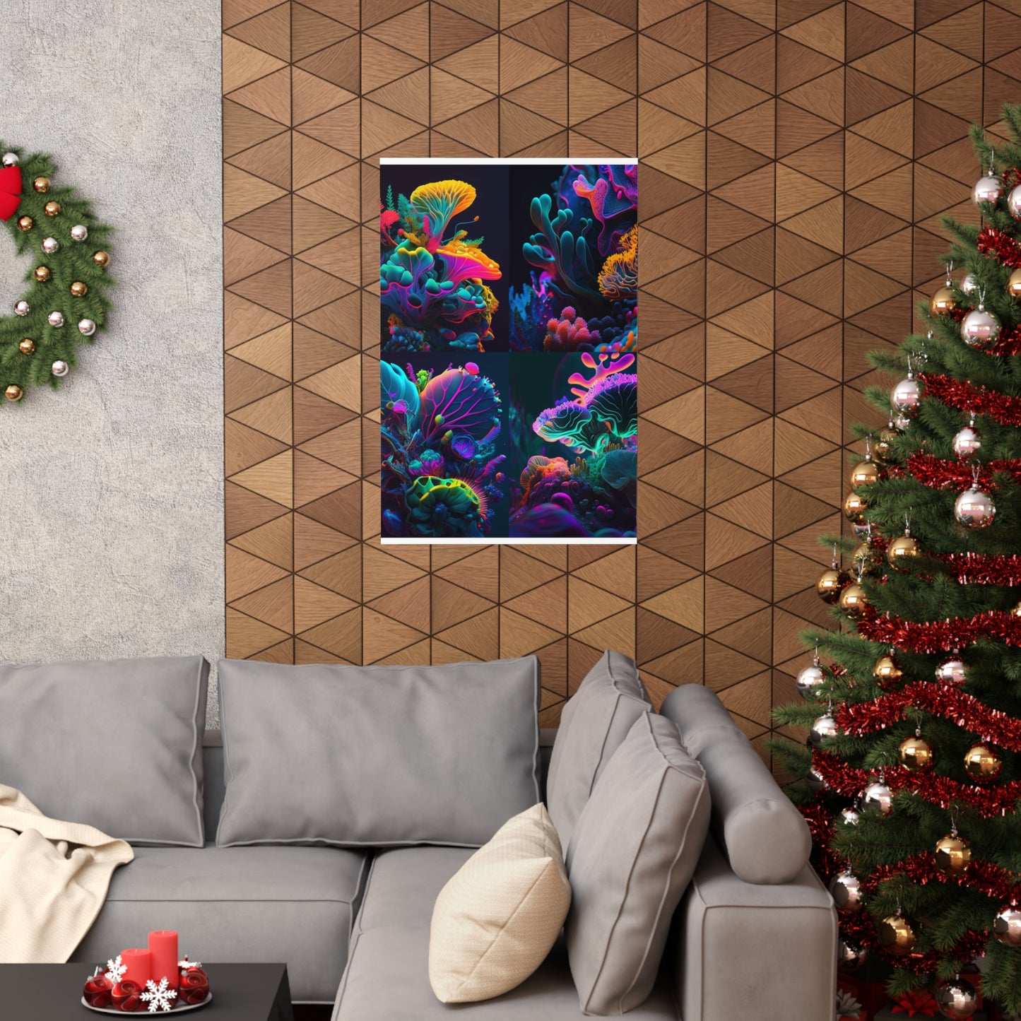 Premium Matte Vertical Posters Macro Coral Reef 5