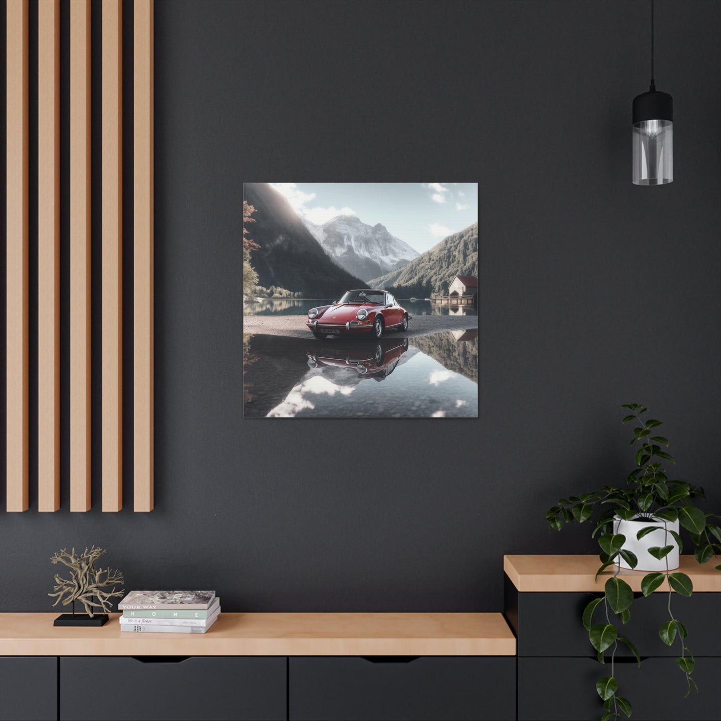 Canvas Gallery Wraps Porsche Lake 4 pack