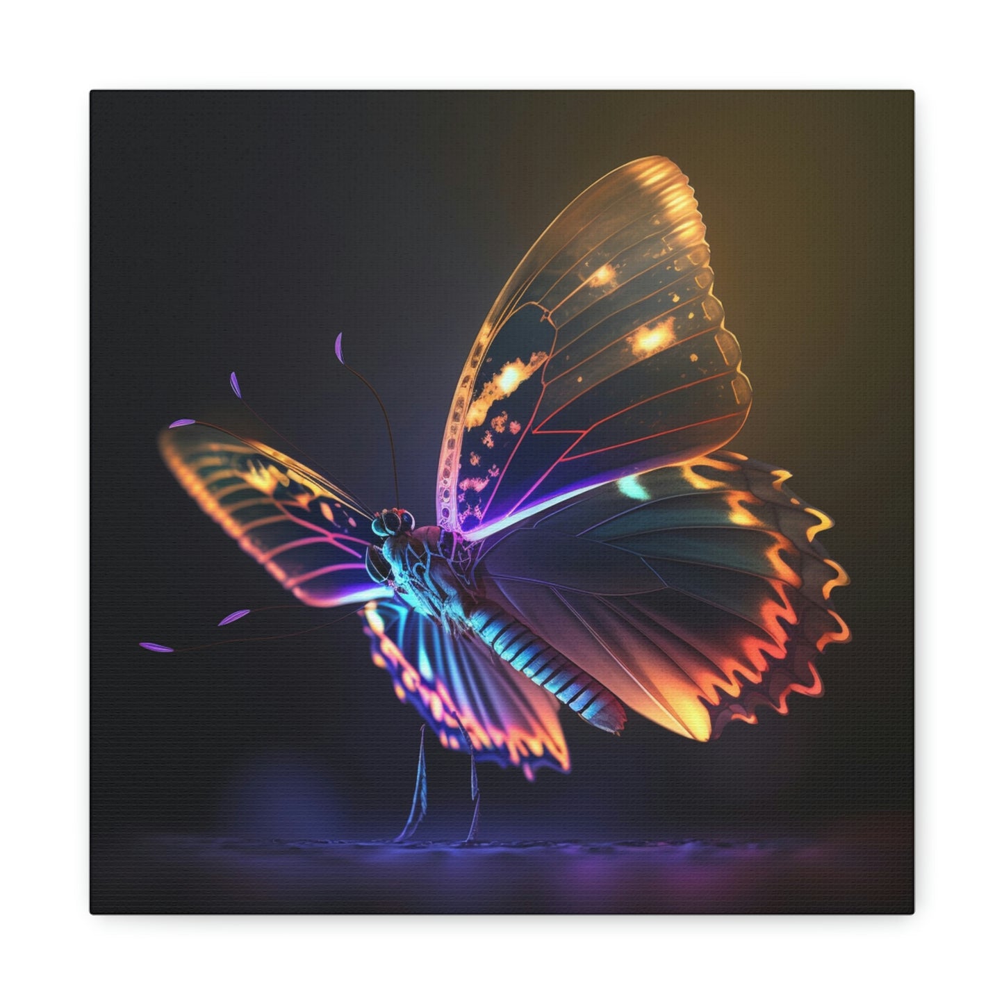 Butterfly neon glow