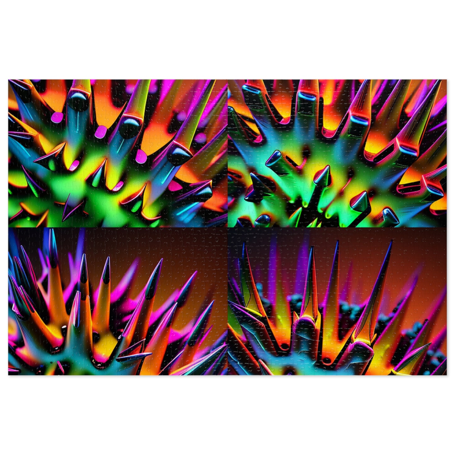 Jigsaw Puzzle (30, 110, 252, 500,1000-Piece) Macro Neon Spike