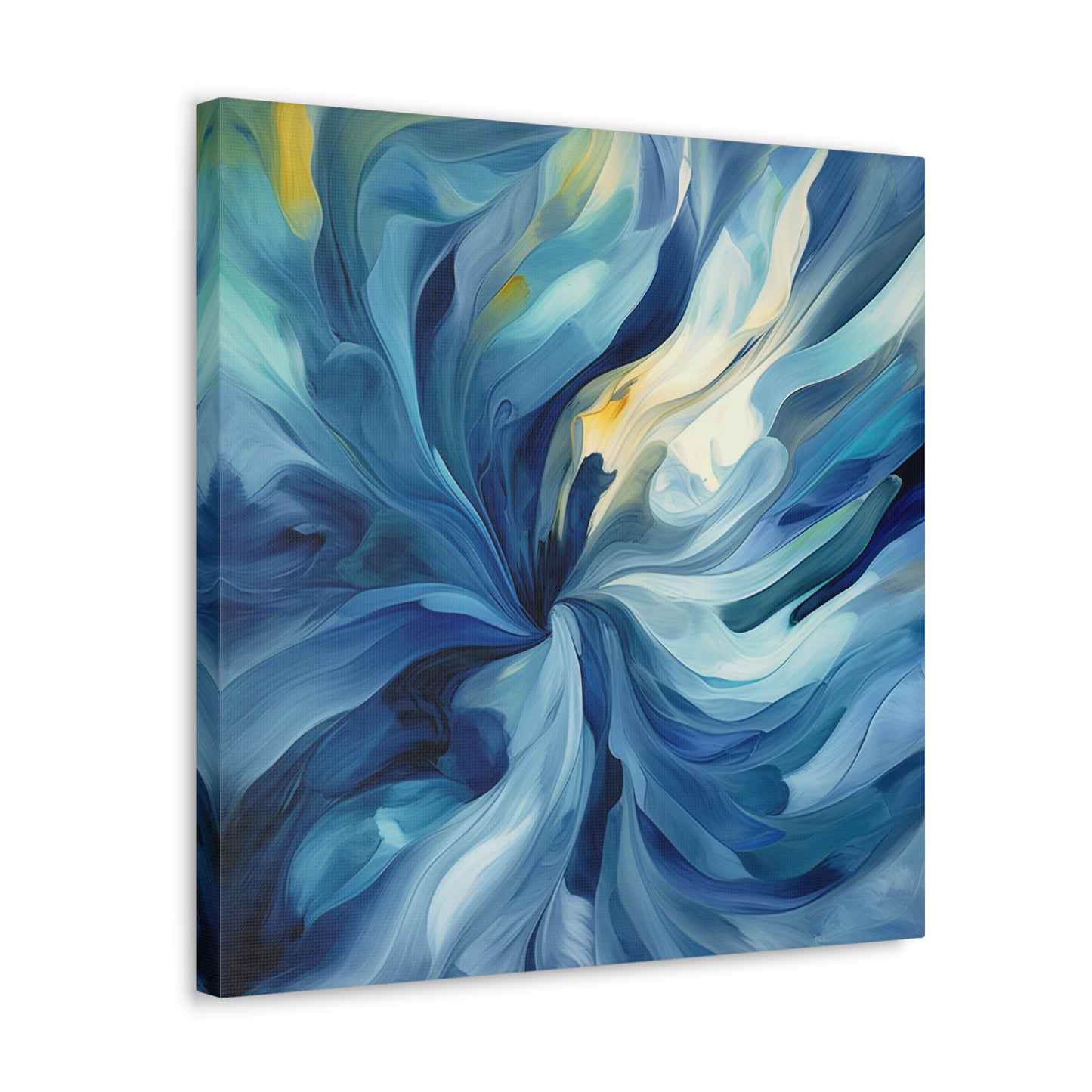 Canvas Gallery Wraps Blue Tluip Abstract 4