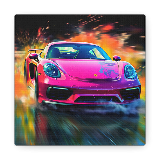 Canvas Gallery Wraps Pink Porsche water fusion 4