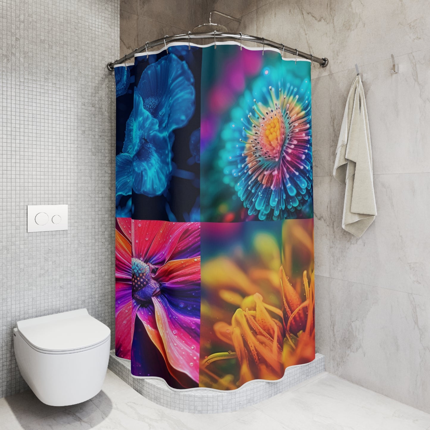 Polyester Shower Curtain Macro Life Photo 1