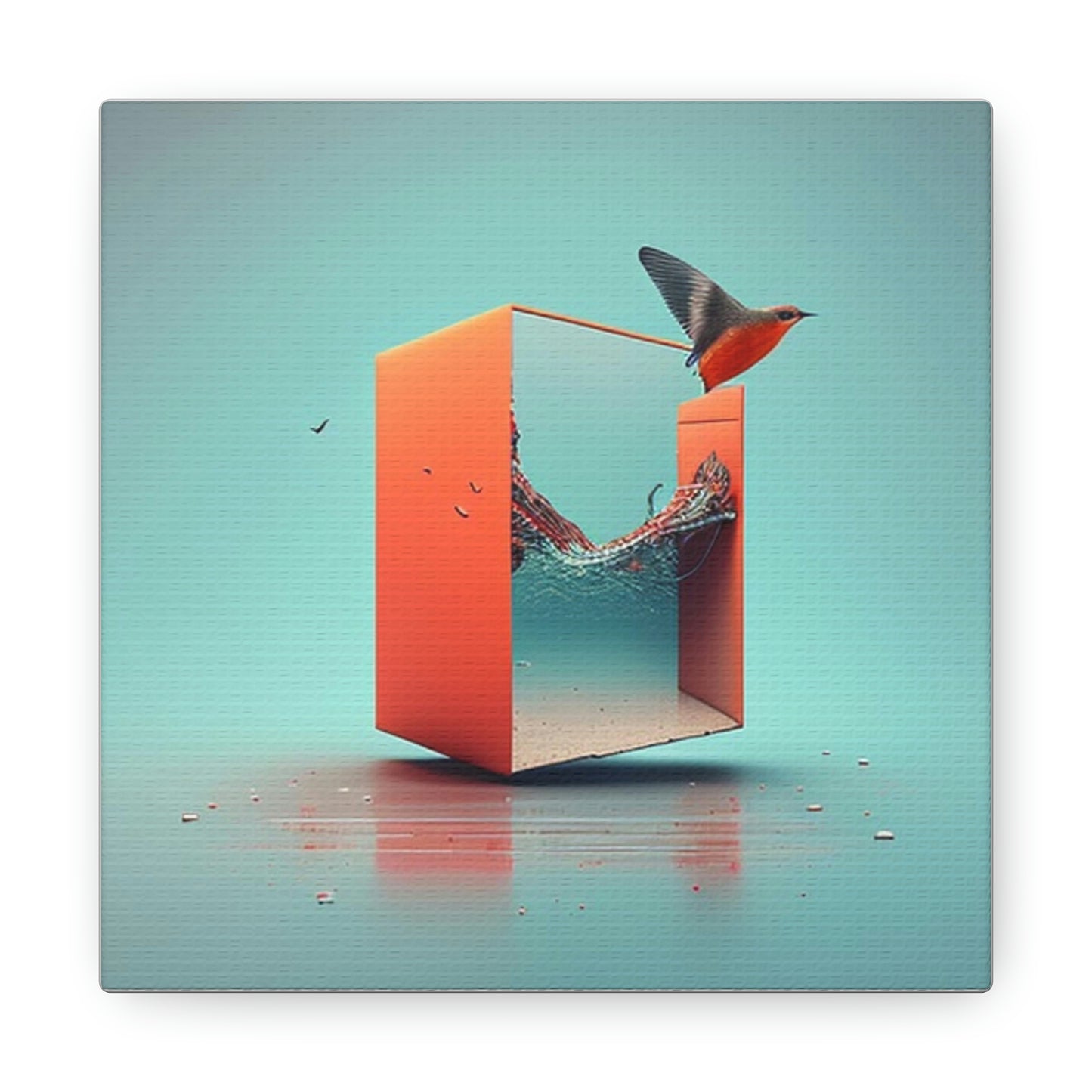Abstract bird box