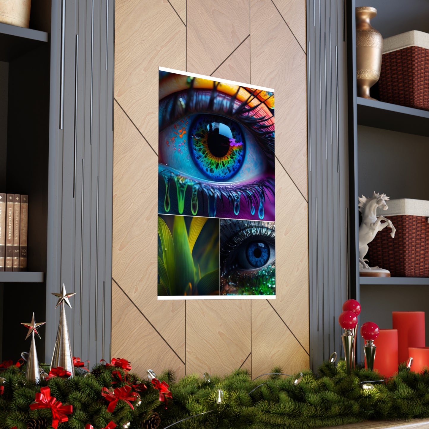 Premium Matte Vertical Posters Macro Eye Photo 2