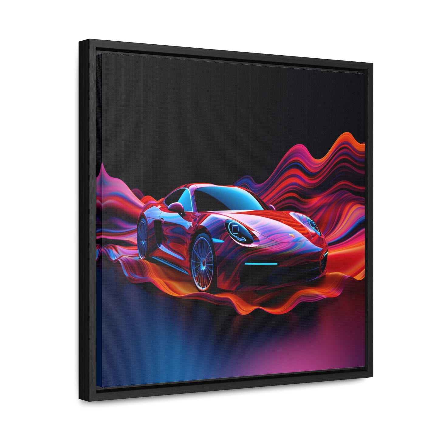 Gallery Canvas Wraps, Square Frame Porsche Water Fusion 4