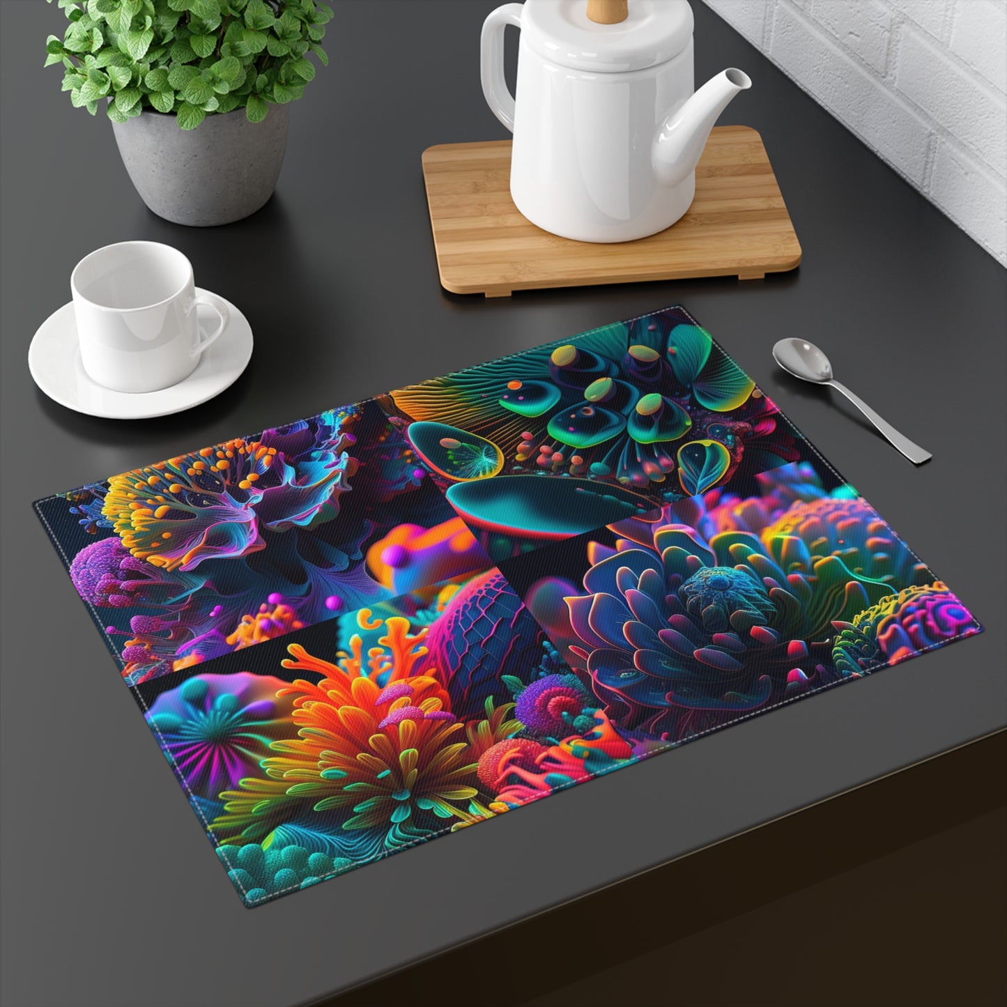 Placemat, 1pc Ocean Life Macro 5