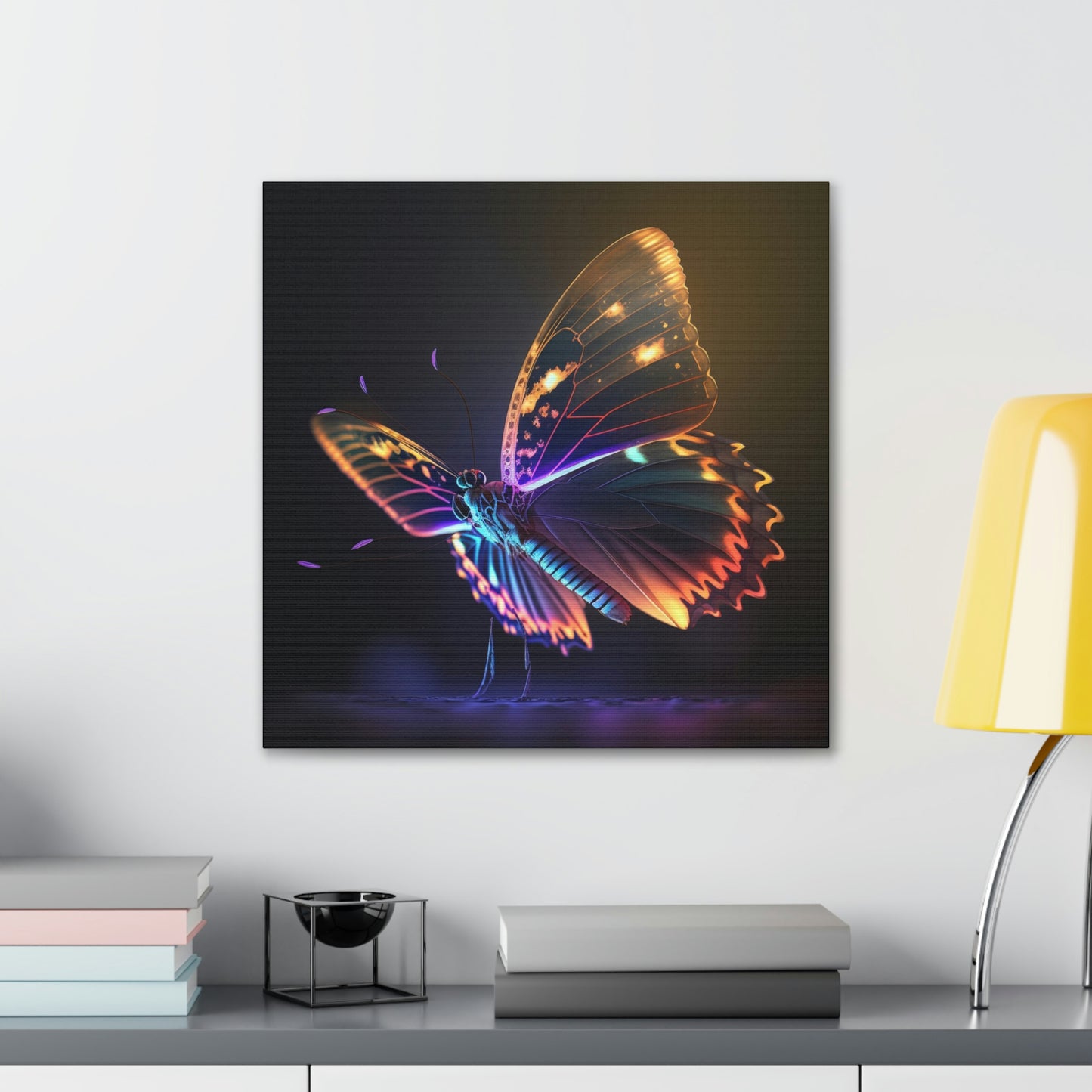 Butterfly neon glow