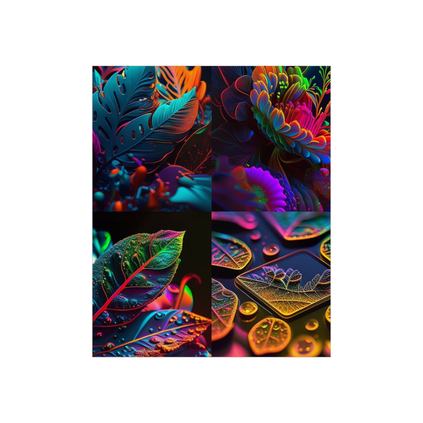 Premium Matte Vertical Posters Macro Florescent 5