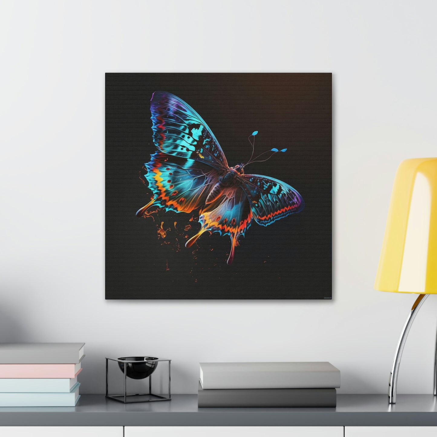 Butterfly florescent glow