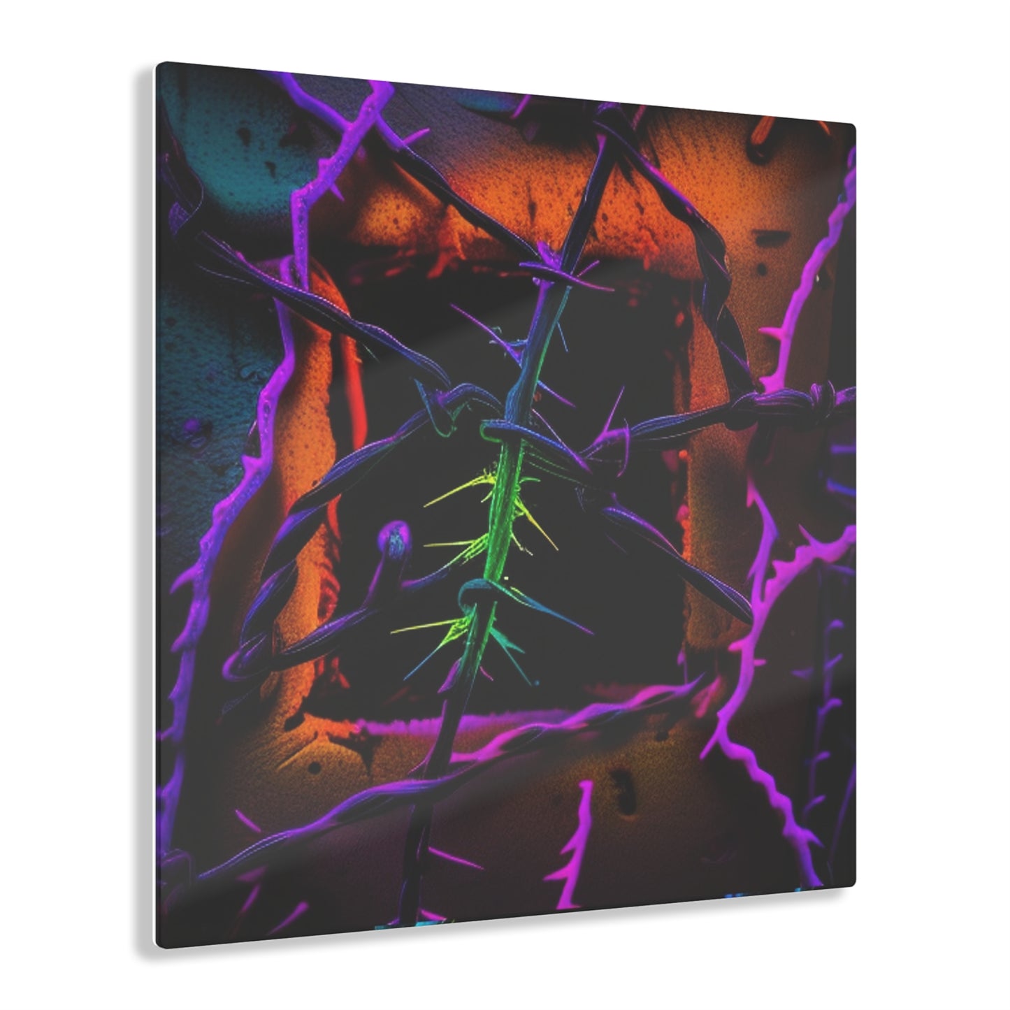 Acrylic Prints Macro Neon Barbs 1