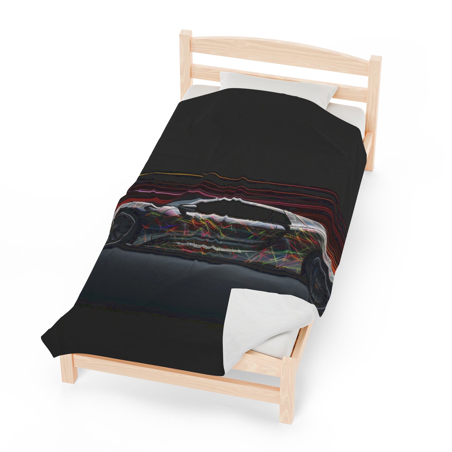 Velveteen Plush Blanket Porsche Line 4