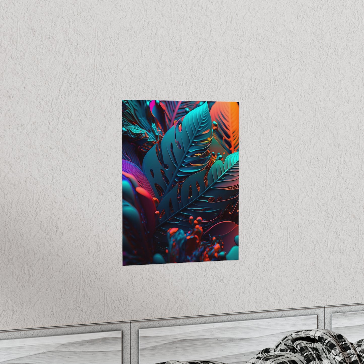 Premium Matte Vertical Posters Macro Florescent 1