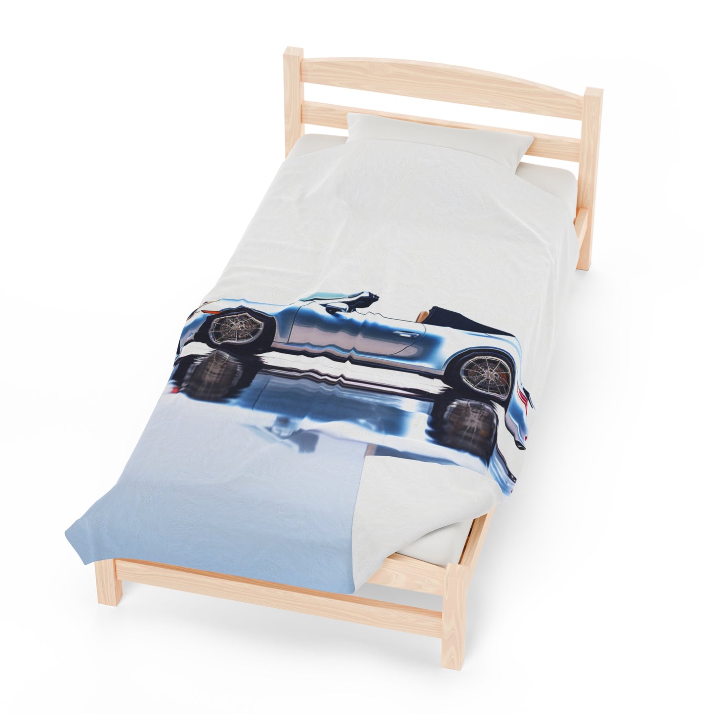 Velveteen Plush Blanket 911 Speedster on water 1