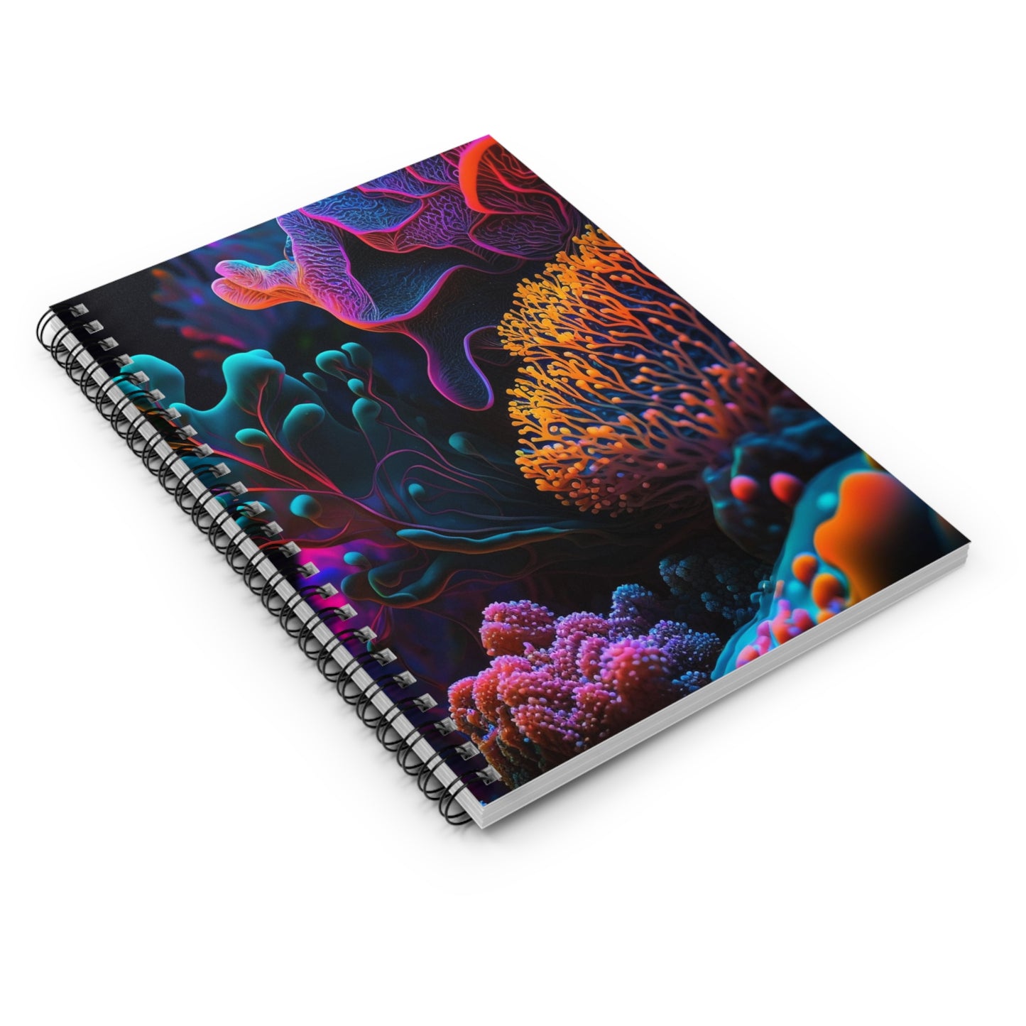 Spiral Notebook - Ruled Line Ocean Life Macro 2
