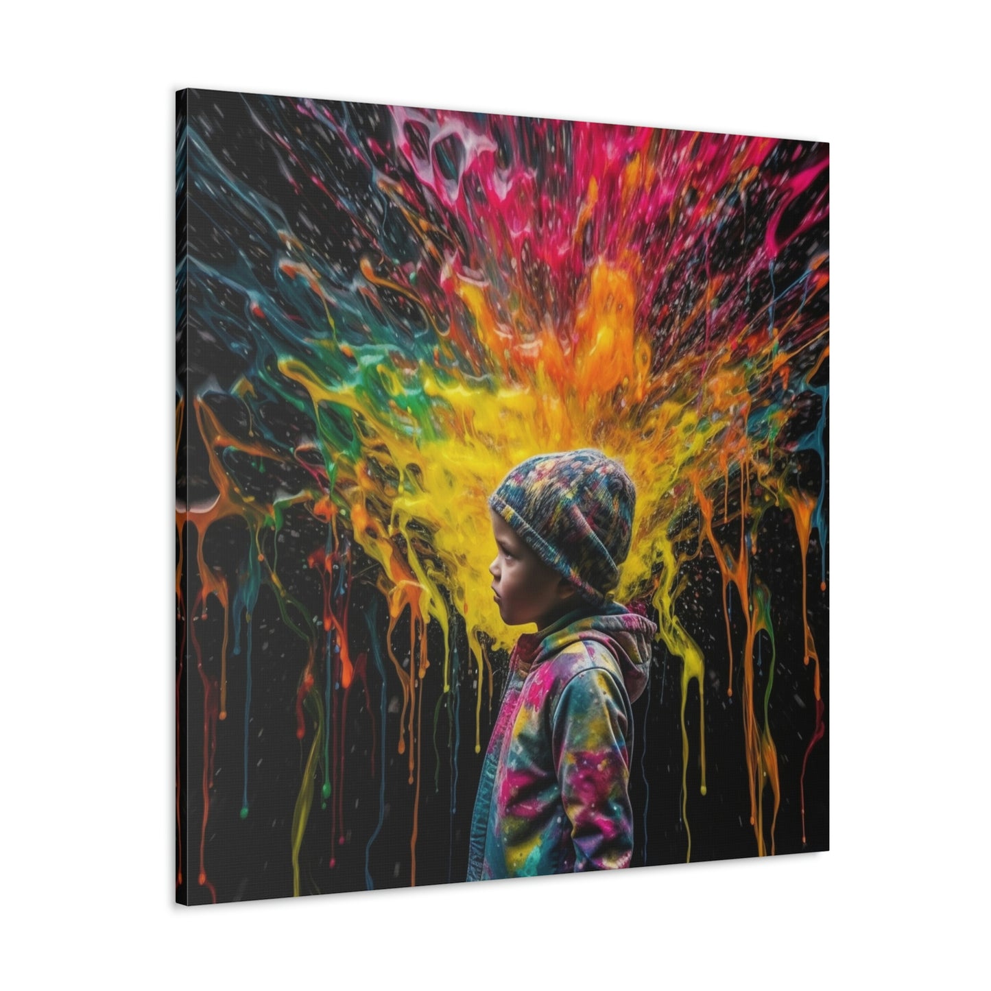 Canvas Gallery Wraps Kid Color Rain 3