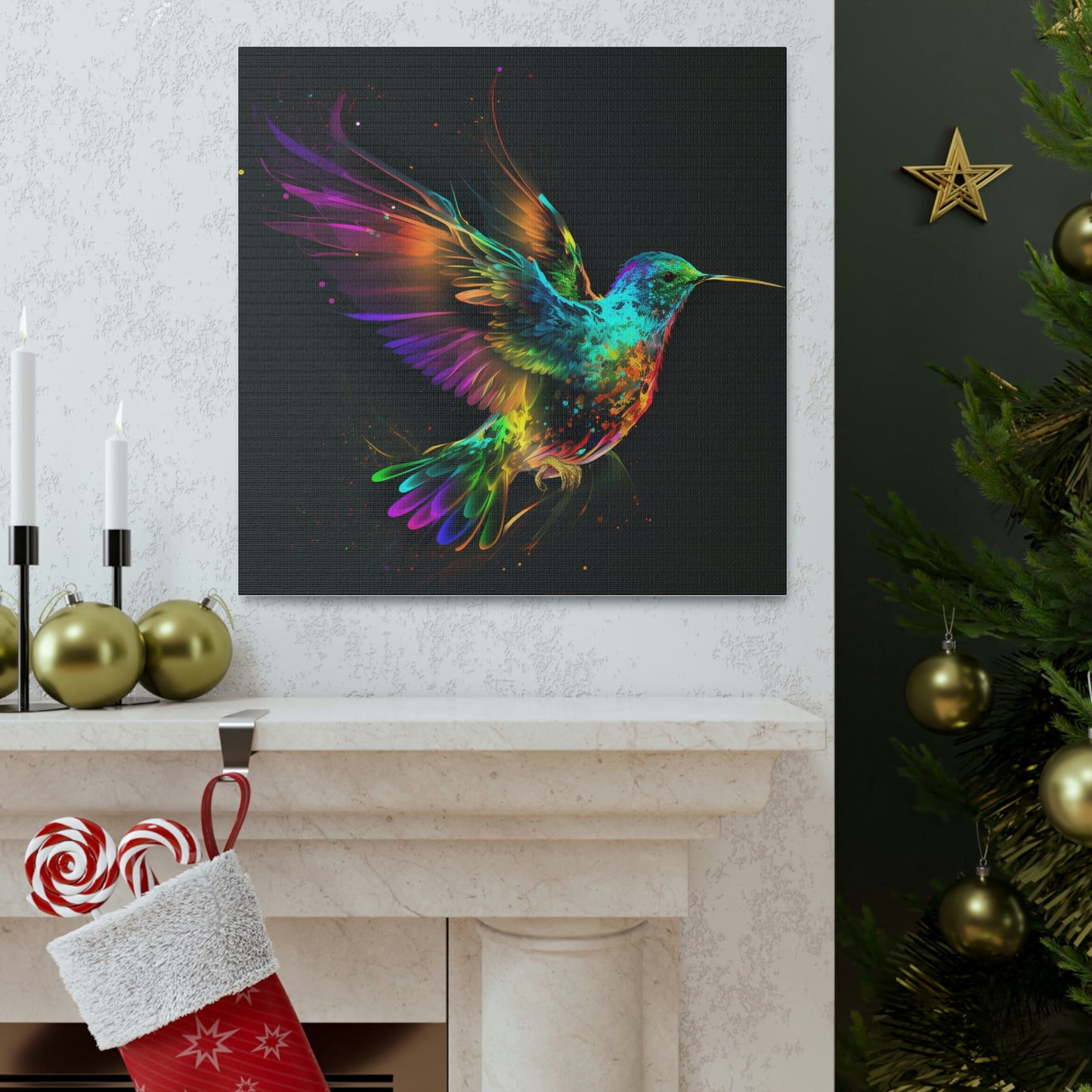 Hummingbird florescent glow