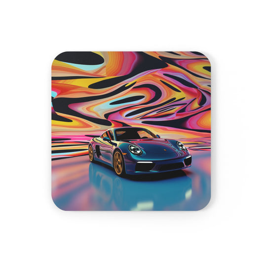 Cork Back Coaster Porsche Water Fusion 2