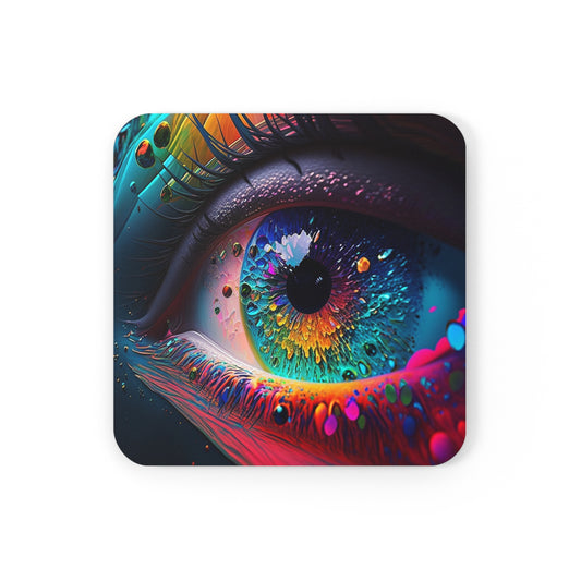 Cork Back Coaster Macro Eye Photo 3