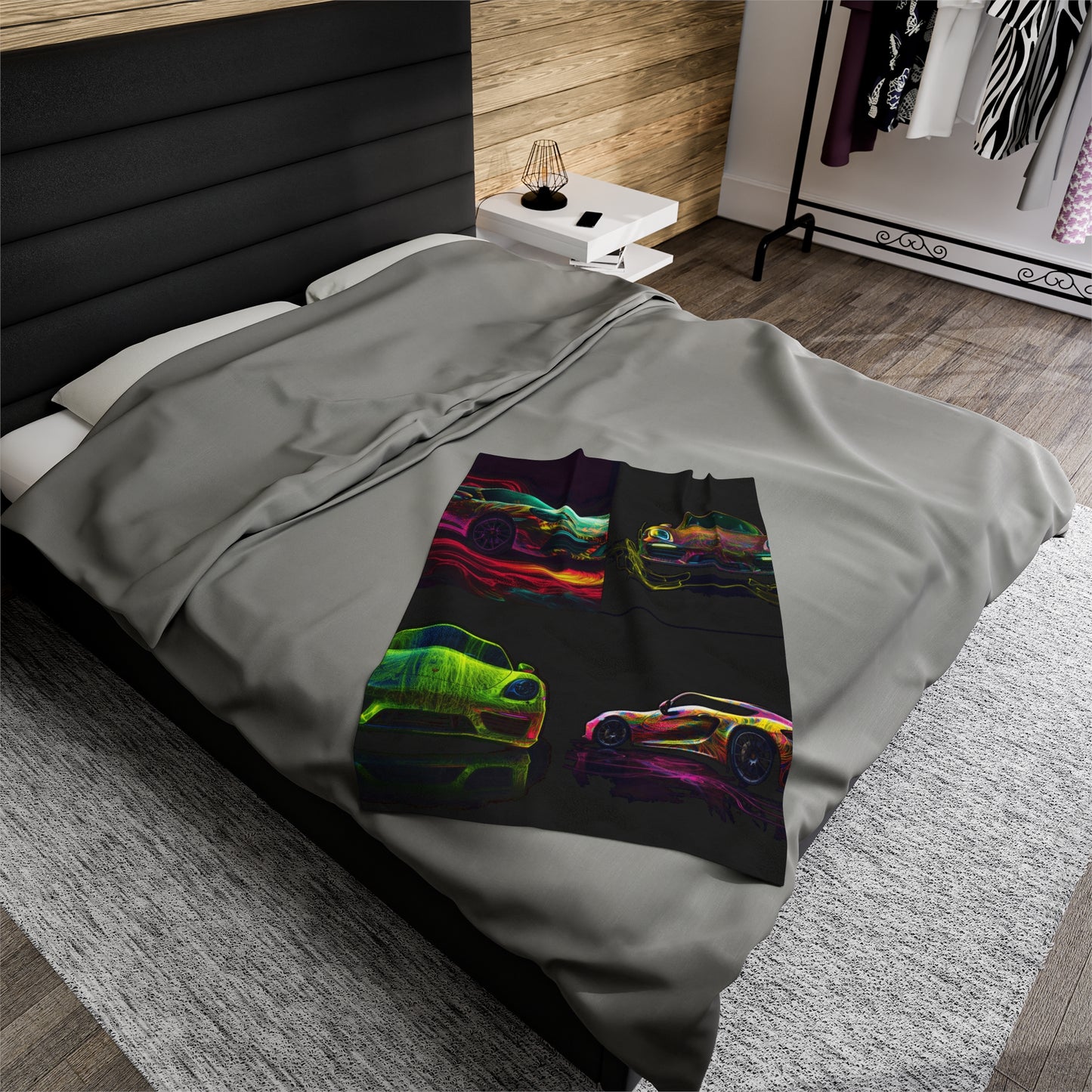 Velveteen Plush Blanket Porsche Flair 5