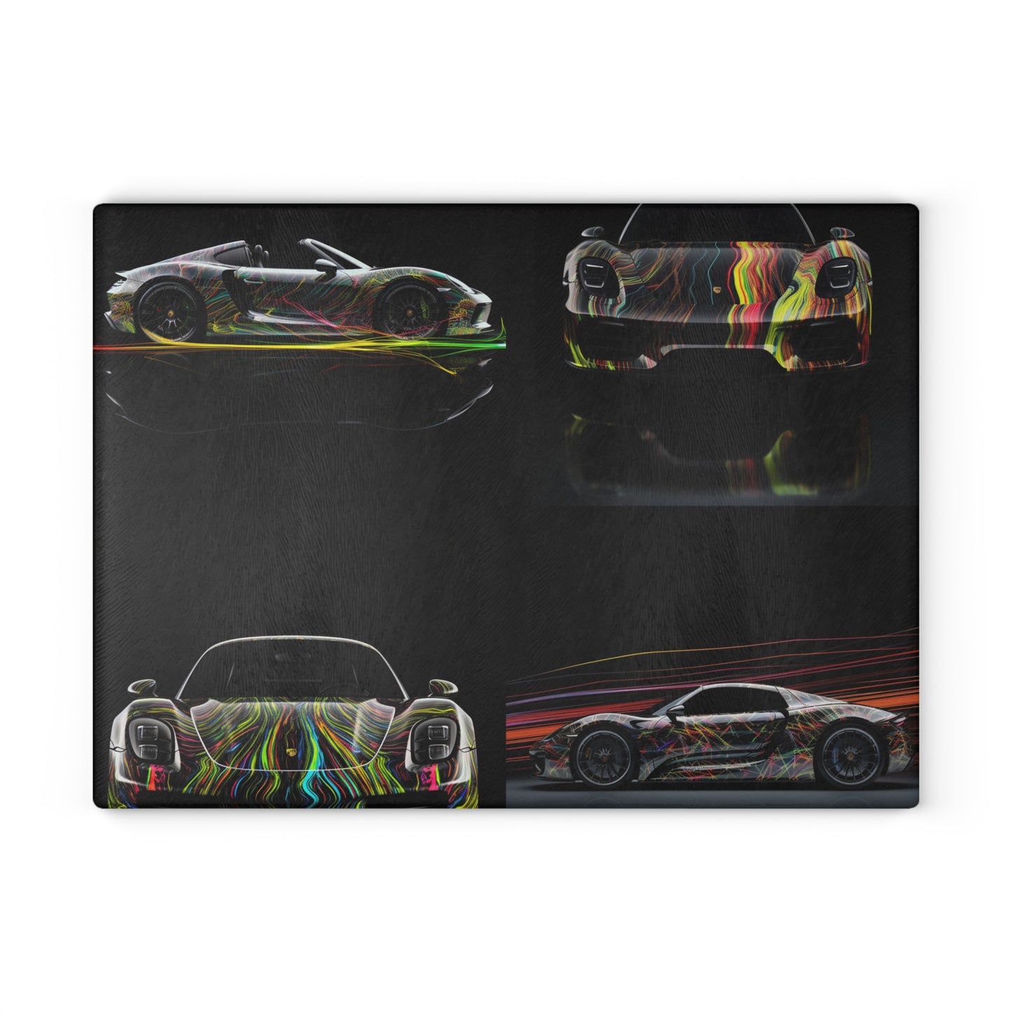 Glass Cutting Board Porsche Line 5