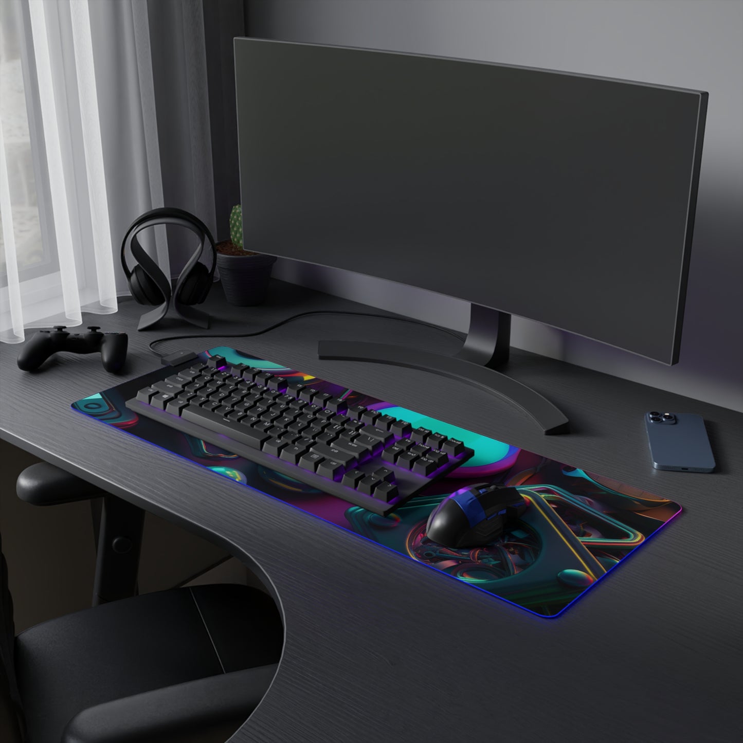 LED Gaming Mouse Pad Neon Glow 4