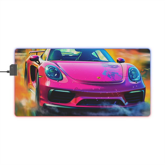 LED Gaming Mouse Pad Pink Porsche water fusion 4