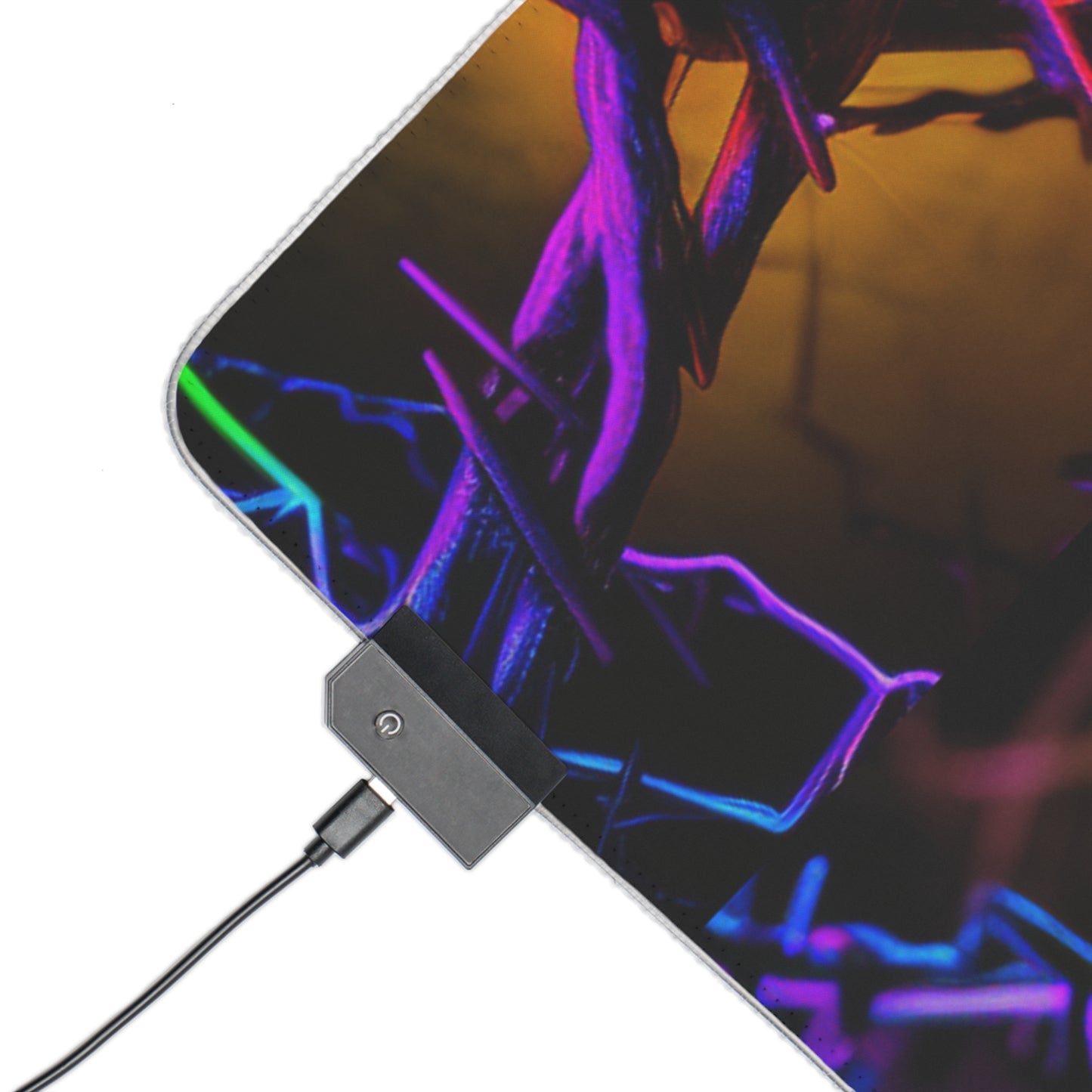 LED Gaming Mouse Pad Macro Neon Barb