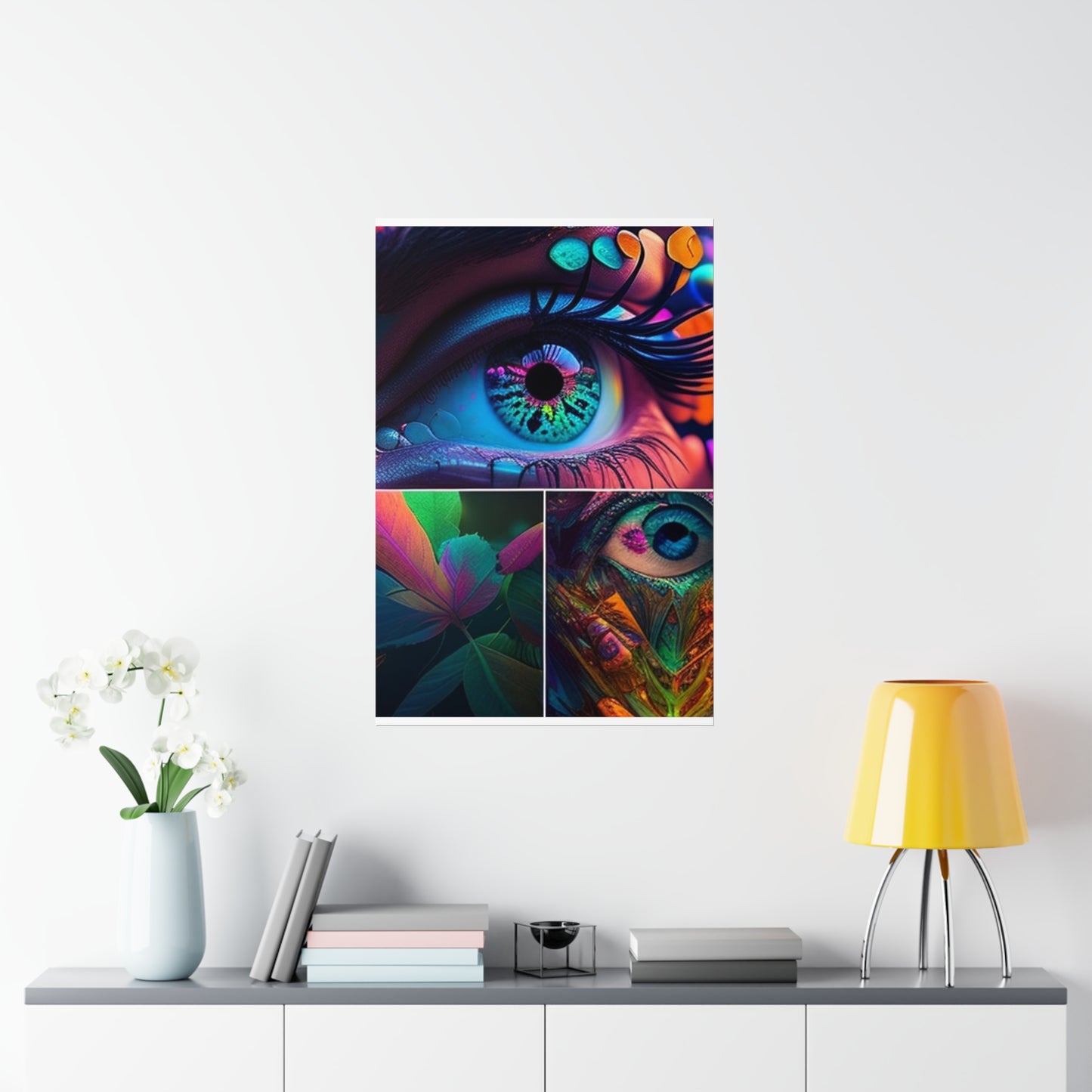 Premium Matte Vertical Posters Neon Florescent Glow 3