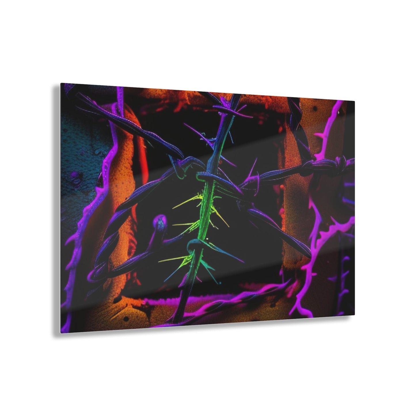 Acrylic Prints Macro Neon Barbs 1