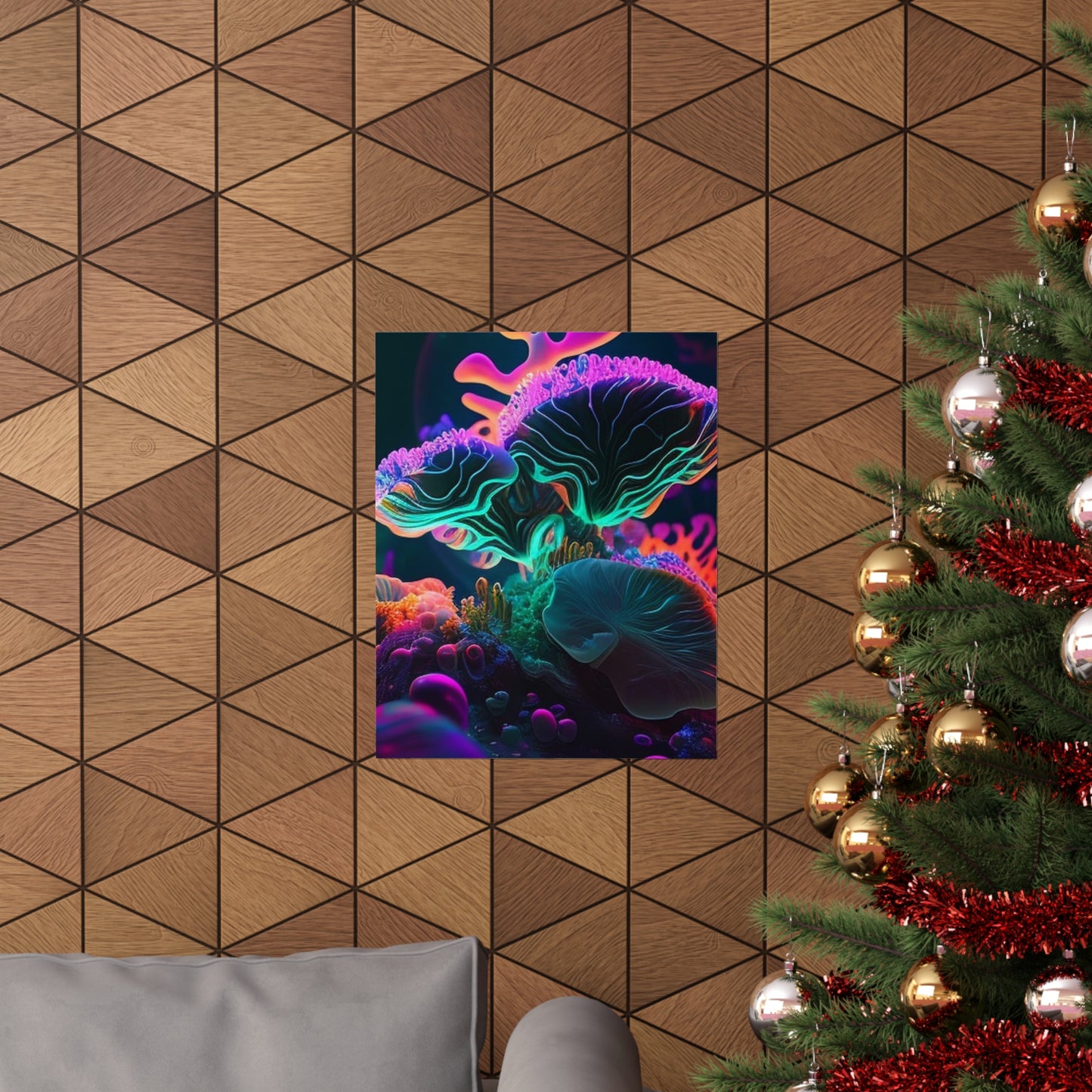 Premium Matte Vertical Posters Macro Coral Reef 4