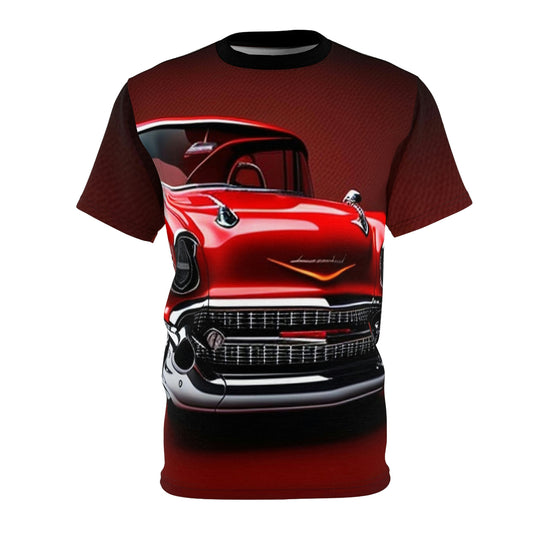 Unisex Cut & Sew Tee (AOP) Red Chevy 2