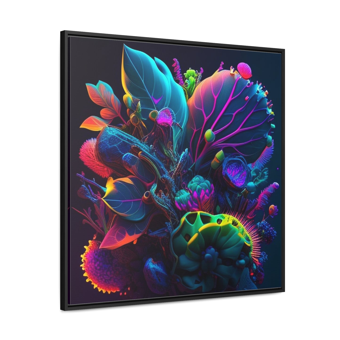 Gallery Canvas Wraps, Square Frame Macro Coral Reef 3
