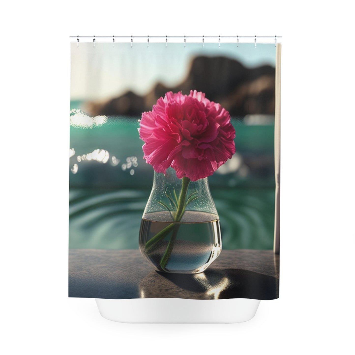 Polyester Shower Curtain Carnation 4