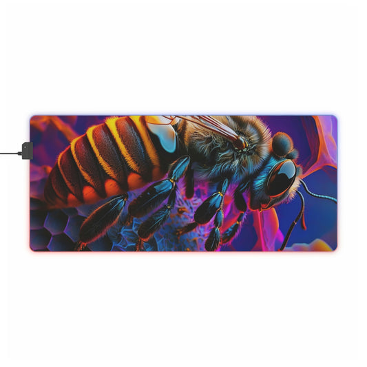 LED Gaming Mouse Pad Macro Bee Neon 1